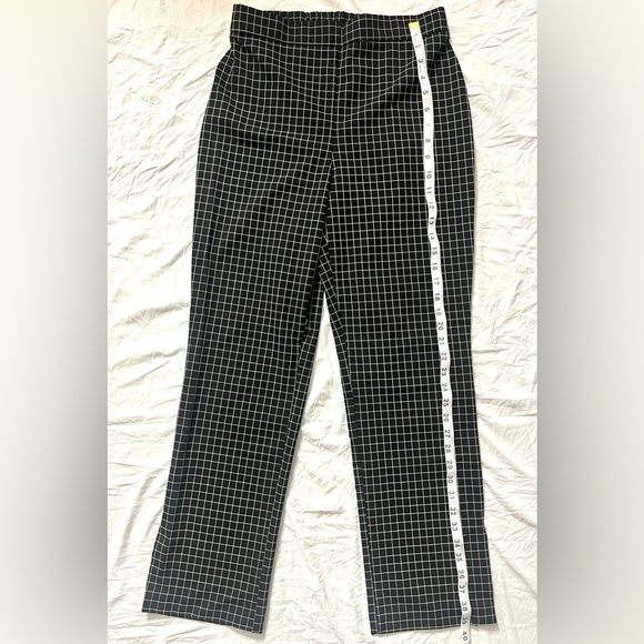 Massimo Fabro Italy Black and White Checkered Women's Trousers Pants Size 6 - Picture 5 of 9